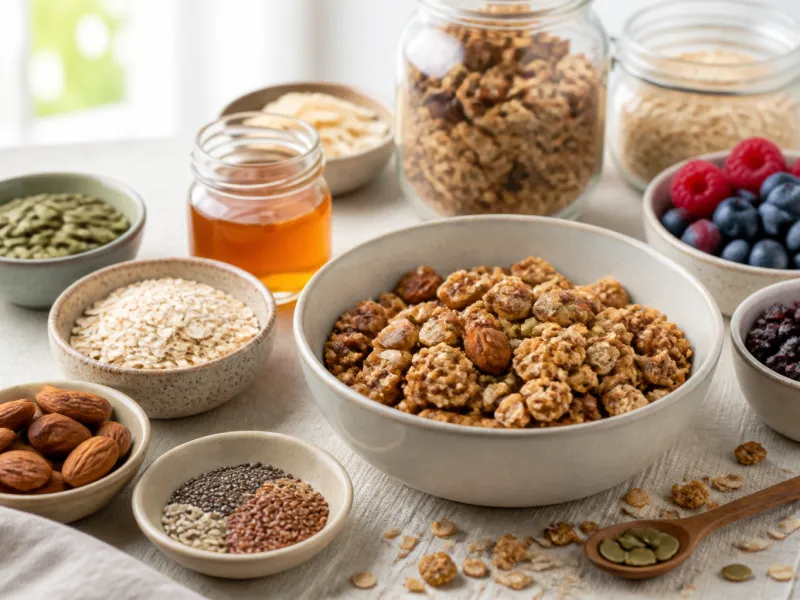 Granola selber machen: Grundrezept, Bindung und Varianten