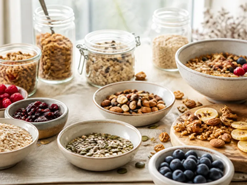 Shop: Müsli, Granola, Porridge und Zubehör nach Kategorie